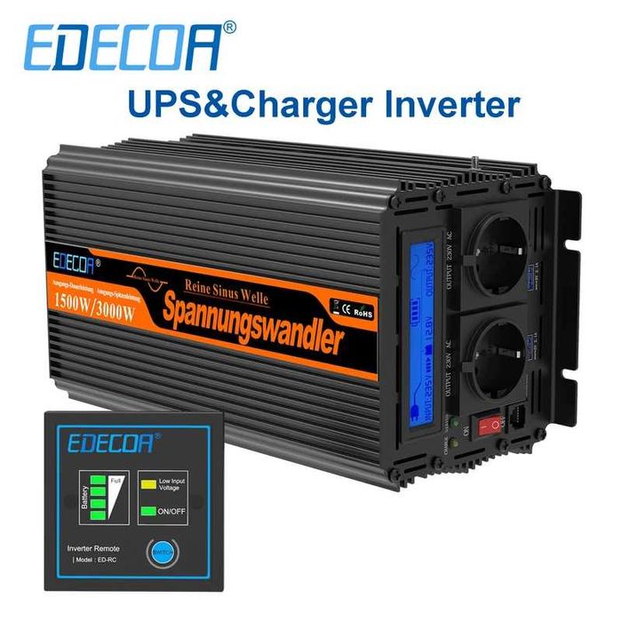 Pure Sine Wave UPS Inverter 12V/220V, 2500W/5000W, New for Car and Motorhome64738953383170122