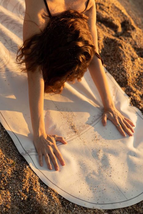 Килимок для йоги, коврик для фитнеса спорта йога мат, каремат УЦЕНКА