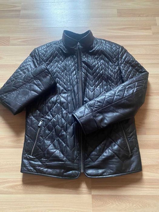 Чоловіча шкіряна куртка Klaros, розмір 52 (L)