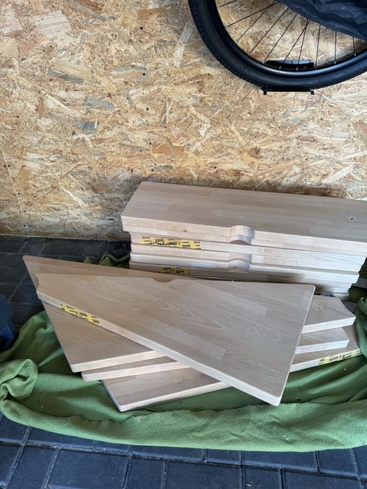 Schody modułowe drewniane buk + balustrada Leroy Merlin