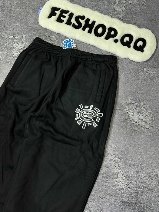Sweetpatns adwysd широкі базові спортивні black  штани baggy на флісі