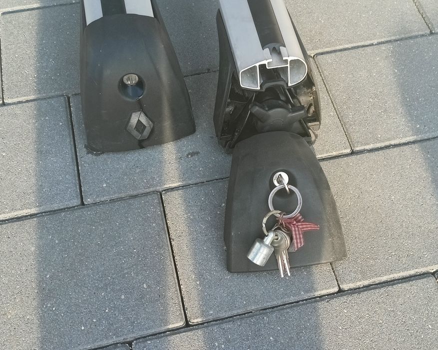 Poprzeczki Dachowe Renault Kadjar - Oryginał Alu klucz