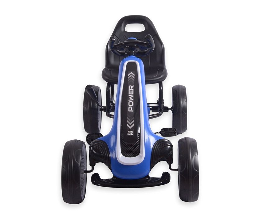 max 30kg Milly Mally Gokart na pedały Power Blue 3-6lat