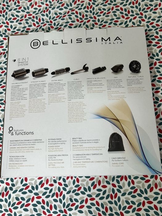 Modelador de cabelo BELLISSIMA 8 em 1 G20 1100