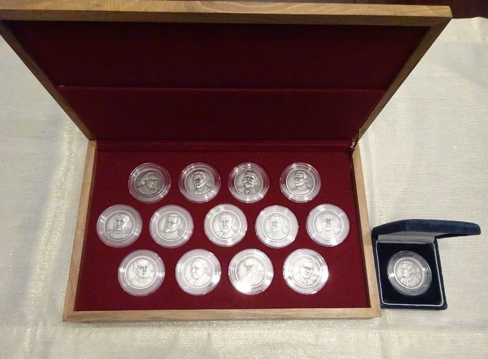 Medalhas em prata - Presidentes da Republica Portuguesa 1910 a 1986