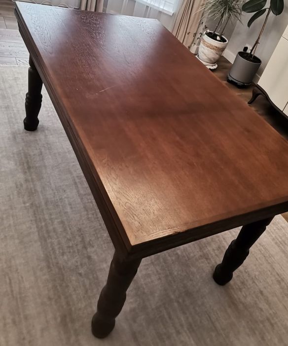 Stół dębowy do jadalni rozkładany