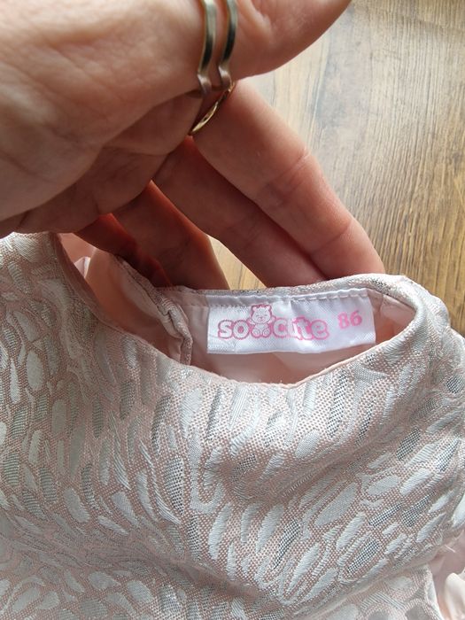 Elegancka sukienka niemowlęca sukieneczka na roczek wesele