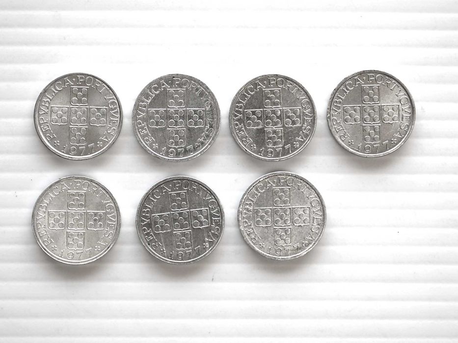 Lote de 7 Moedas 10 Centavos 1977