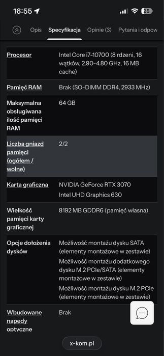 Komputer zotac magnus one rtx 3070 i7