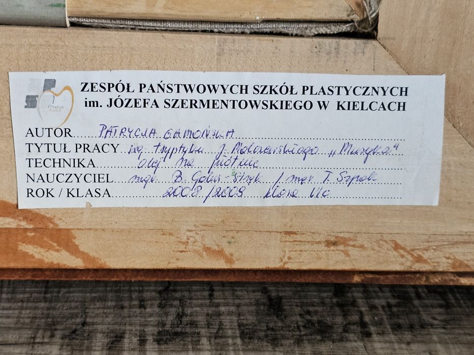 Kopia obrazu Malczewskiego 98x80cm w ramie.