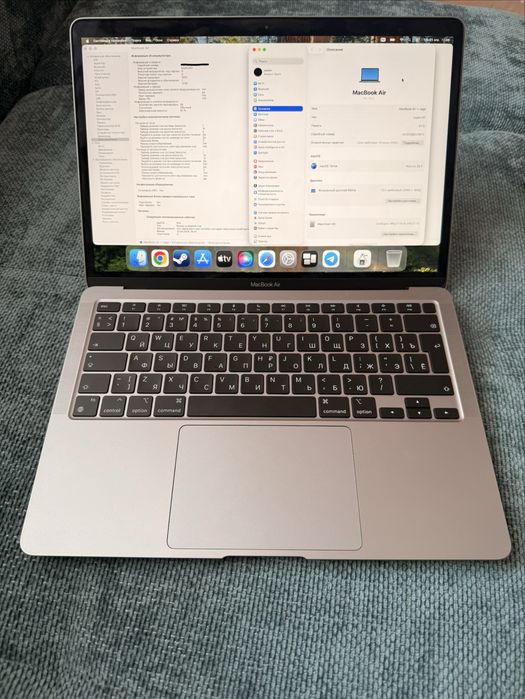 MacBook Air M1 2020 8/256 • Идеал • Без ремонтов