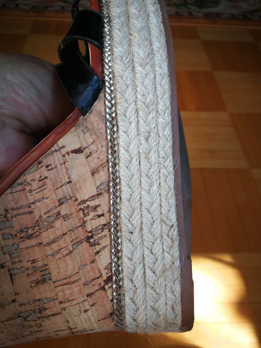 Buty damskie letnie sandały na koturnie, espadryle rozmiar 39