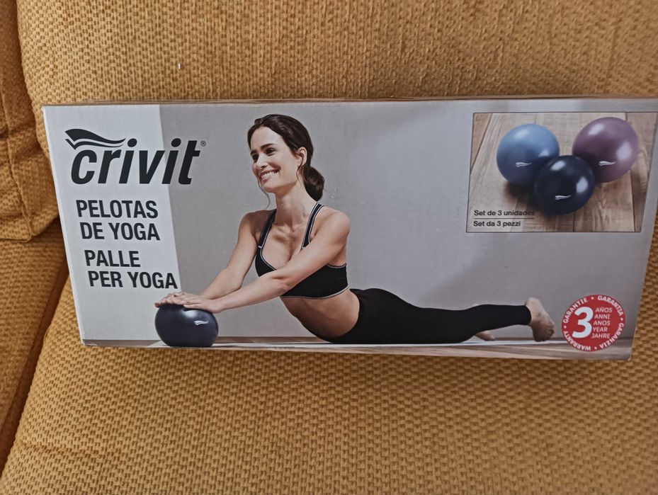 Conj. 3 Bolas para Yoga / Pilates 18 - 22 - 26cm