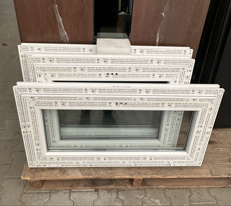 Okna PCV 90x60 białe, uchylne, dostępne różne rozmiary!!!