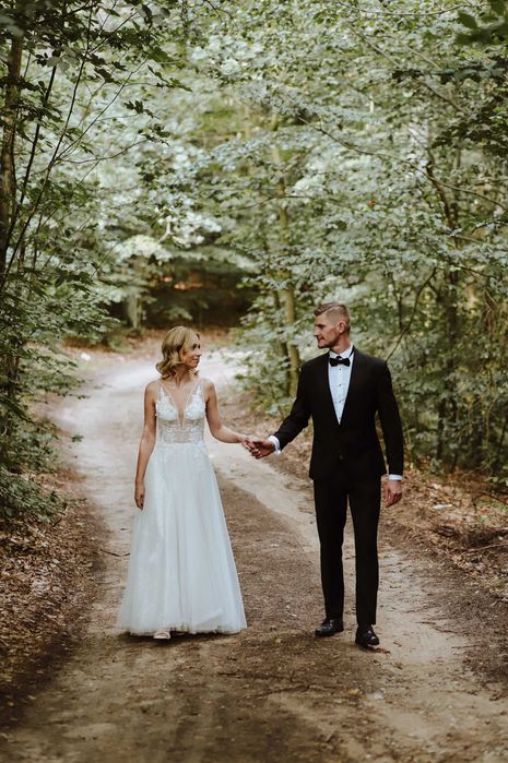 Suknia ślubna literka A