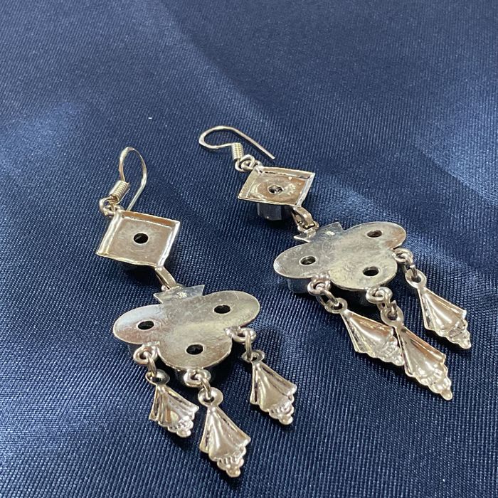 Brincos prata 925 medida 7 cm