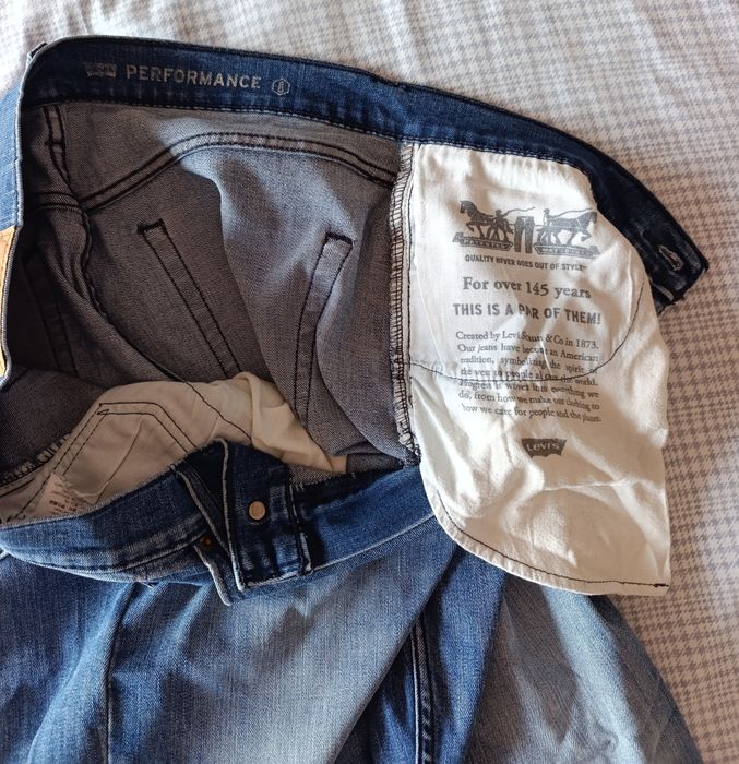 Calças ganga Levi's 514 Azuis