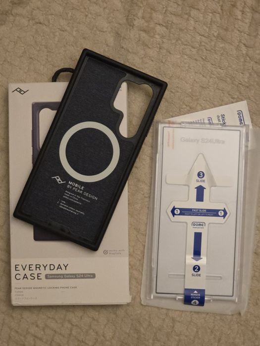 Etui Peak Design Samsung Galaxy S24 Ultra, szkło hartowane Dome Glass