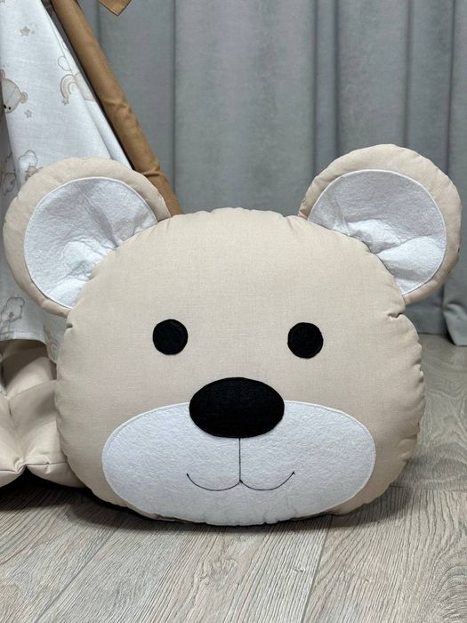 Вігвам намет Кумедні ведмежата  Бонбон з кошиком для іграшок будиночок