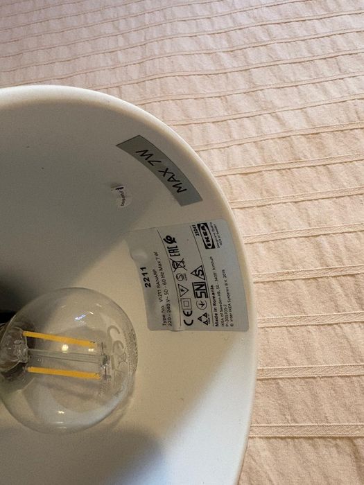 Candeeiro Ikea de parede ou mola Ranarp