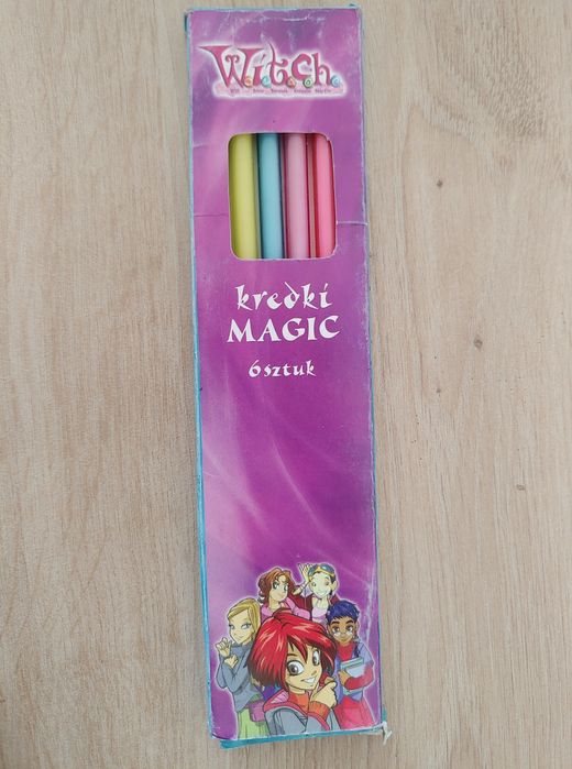 6 kredek magii Witch czarodziejki W.I.T.C.H. giętkie kredki Will Irma