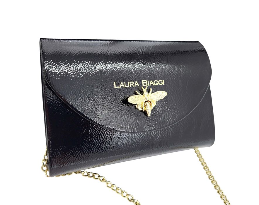 Kopertówka Laura Biaggi z pszczółką czarna