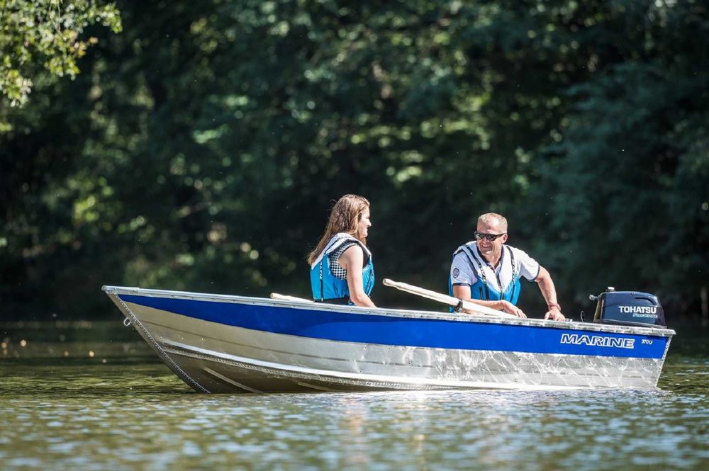 Łódź Wiosłowa Motorowa Aluminiowa Marine 370U I 3,69 x 1,42 m I 72 KG
