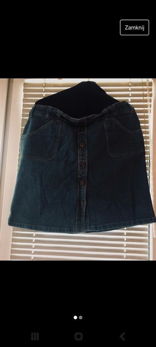 Super spódniczka ciążowa jeans elastyczny pas mama•licious