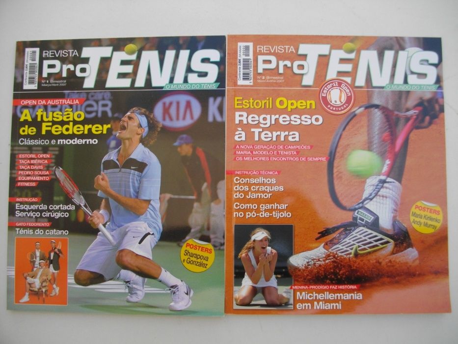 9 Revistas: Pro Ténis (colecção completa)