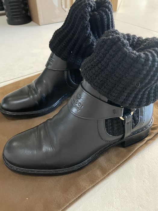 Botki ze skarpeta Gucci