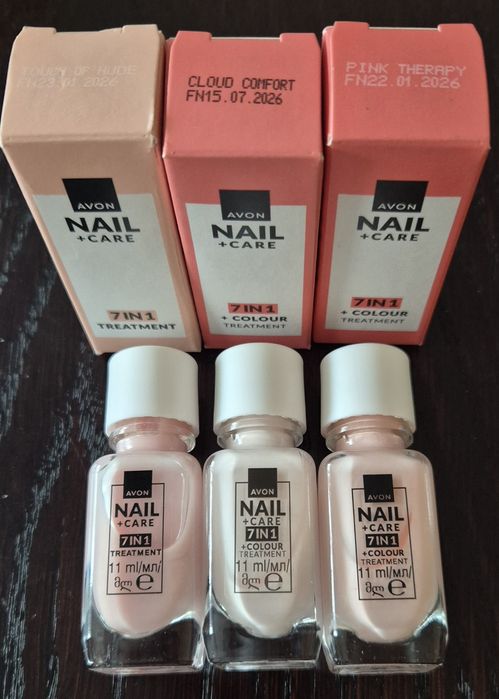 Avon Nail Care kuracja do paznokci 7 w 1 Touch of Nude kolory