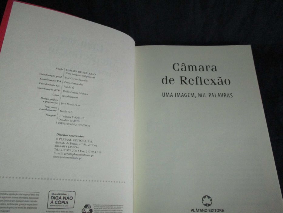 Livro Câmara de Reflexão uma imagem mil palavras