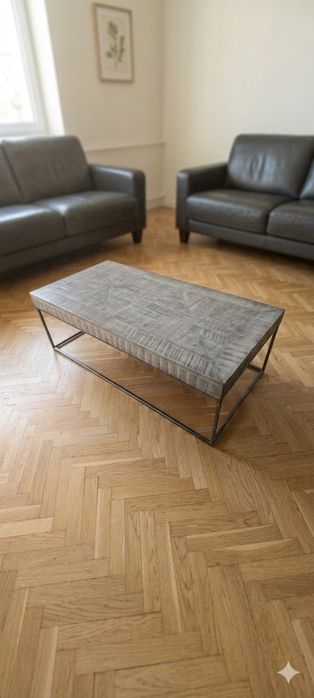 Stolik kawowy 120 x 60 loft industrialny  drewno mango