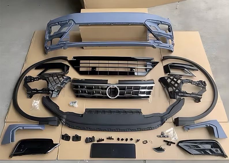 Бампер передний решетка Volkswagen tiguan R line расширители