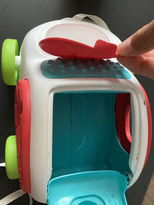 Autko clemmy z miękkimi klockami samochodzik