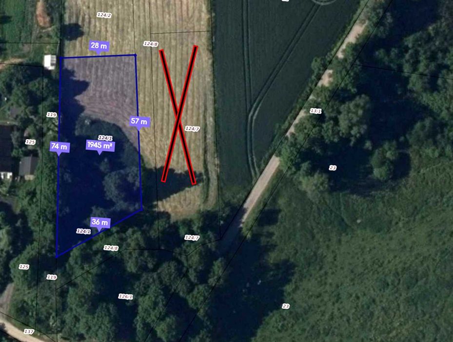 Działka budowlana   Stara Różanka 1947M2