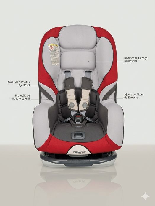 Cadeira Auto Brevi Grupo 1 (9-18 kg) | Excelente Estado | Segura e Confortável