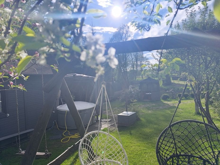 Domek na Kaszubach,BALIA sauna JACUZZI,staw, wieś