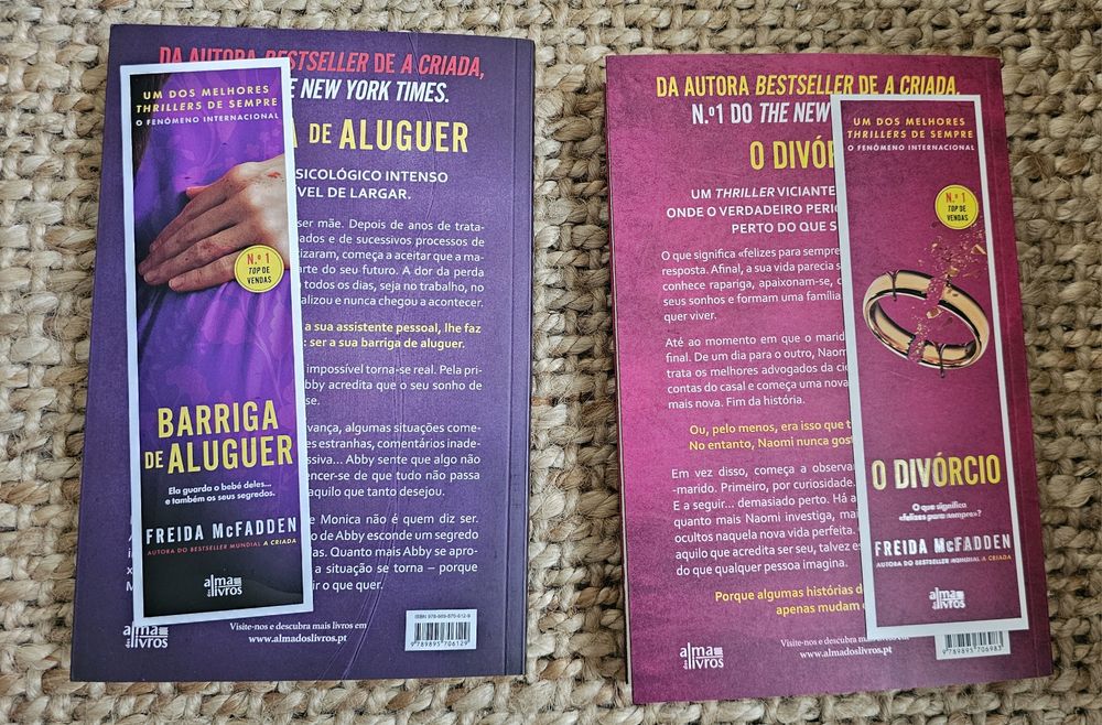 Conjunto de 2 livros da Freida McFadden novos por estrear