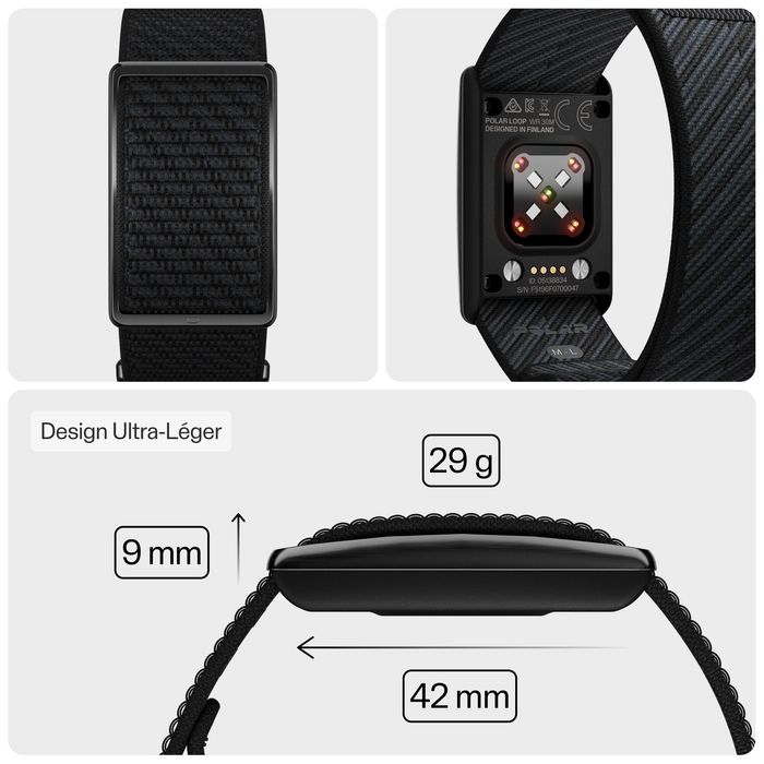 Pulseira conectada Polar Loop preto