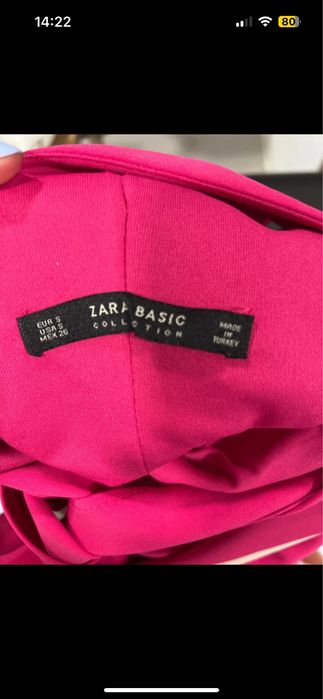 Vestudo rosa, zara, usado 1 x