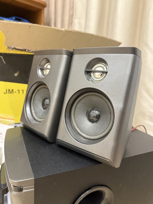 Акустична система 2.1 з сабвуфером USB FM пульт (для ПК та ТВ)