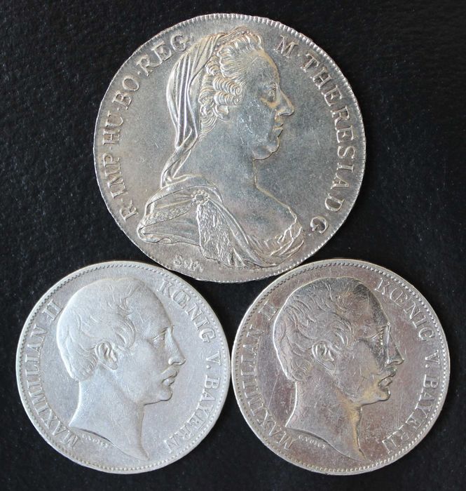 монета 1 талер 1780,1858,1859 года