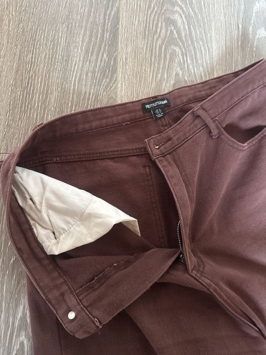 Коричневі джинси 44 розмір