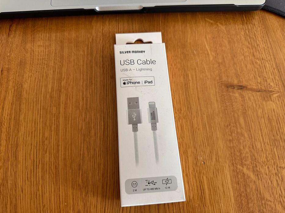 Silver Monkey Kabel USB-A na Lightning 2 m