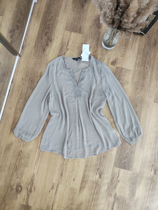 Bluzka koszula mgiełka szyfonowa Ulla  Popken