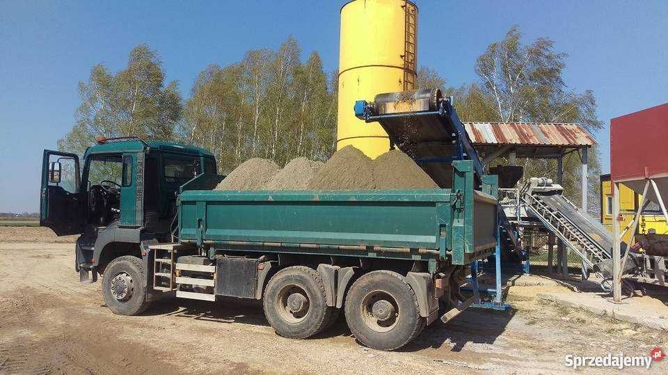 Podsypka betonowa pod kostke stabilizacja odsiew półsuchy beton B