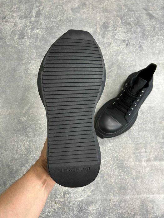 Rick Owens DRKSHDW Abstract Ramones jumbo lace laces кеди кросівки