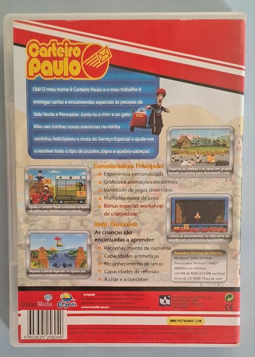 CD ROM , O carteiro Paulo jogos didáticos