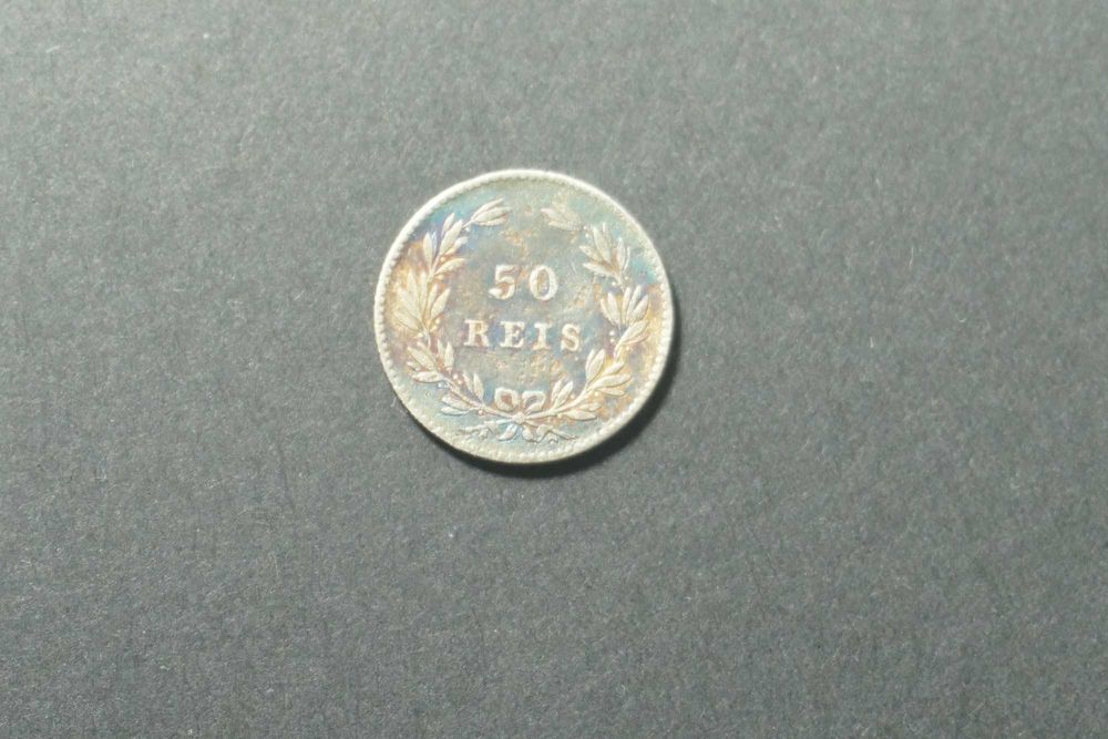 Moeda Portugal 50 reais 1862  Лот 17